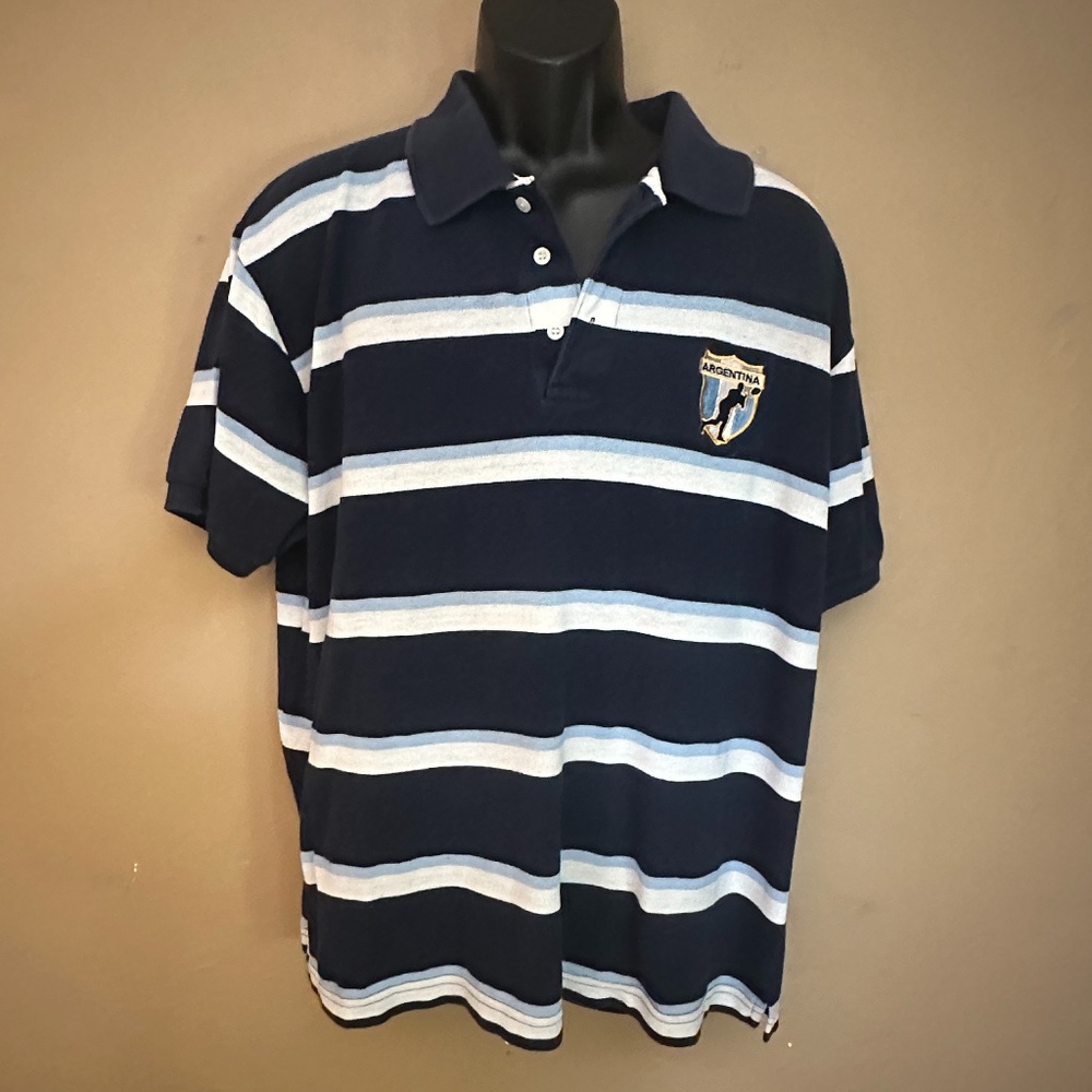 Argentina Rugby Team Embroidered Polo XL Gently worn 100% cotton